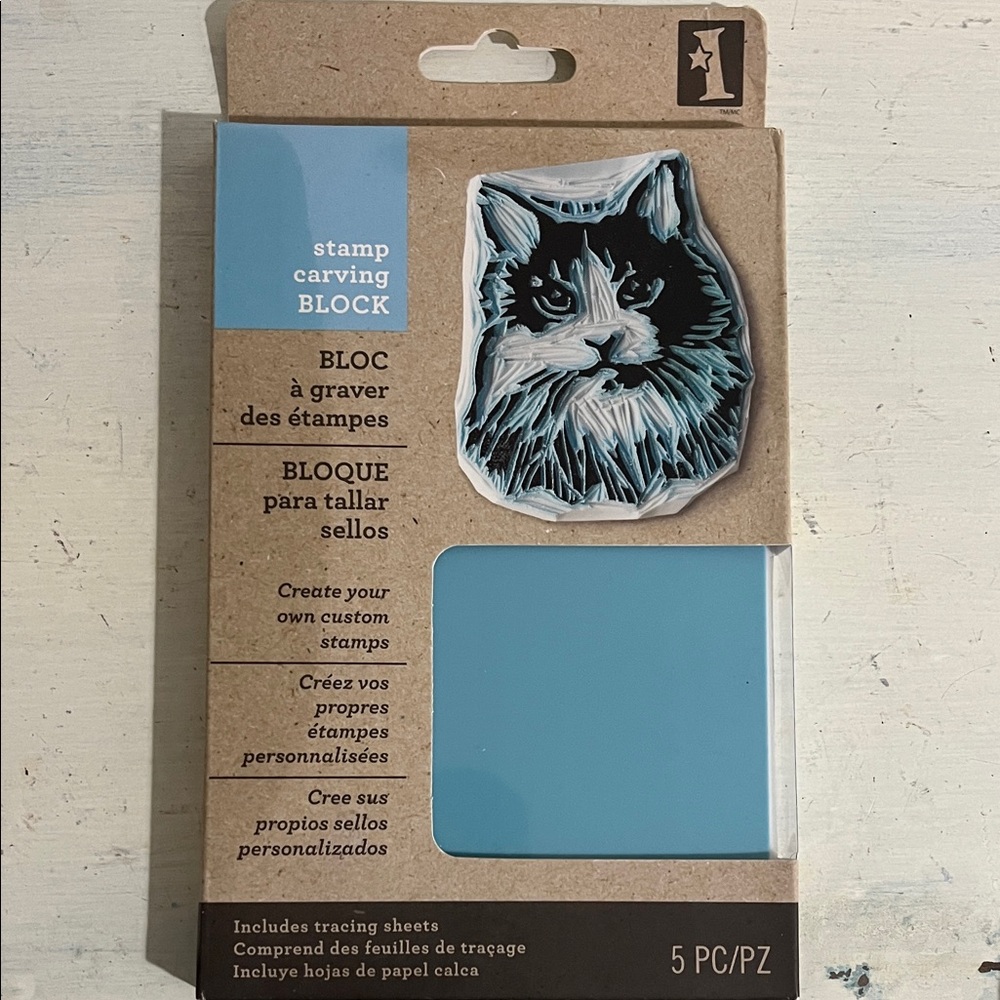 Inkadinkado Stamp Carving Block Set of 2